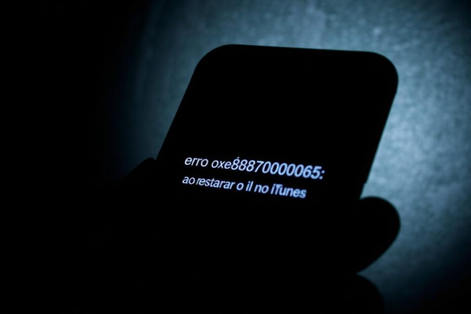 Como Resolver o Erro 0xe8000065 ao Restaurar o iPhone no iTunes