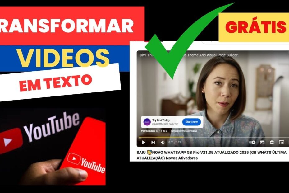 Como Transcrever Vídeos do YouTube em Texto Gratuitamente