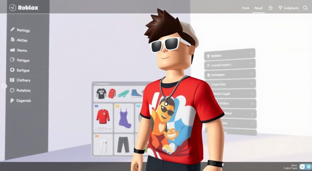 Personalização de avatar no Roblox