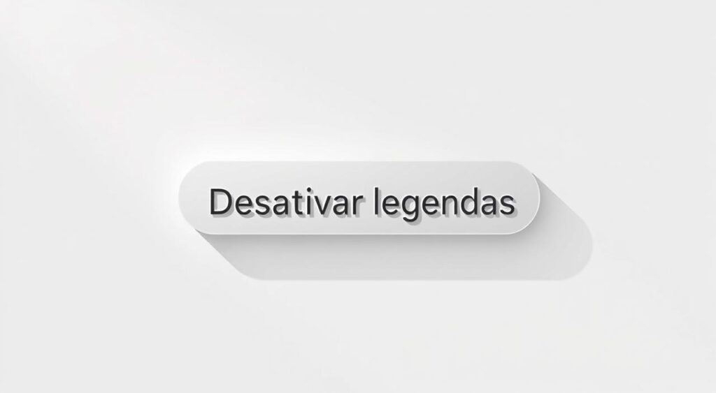 desativar legendas