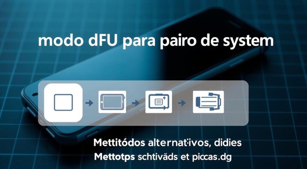 modo dfu para reparo de sistema